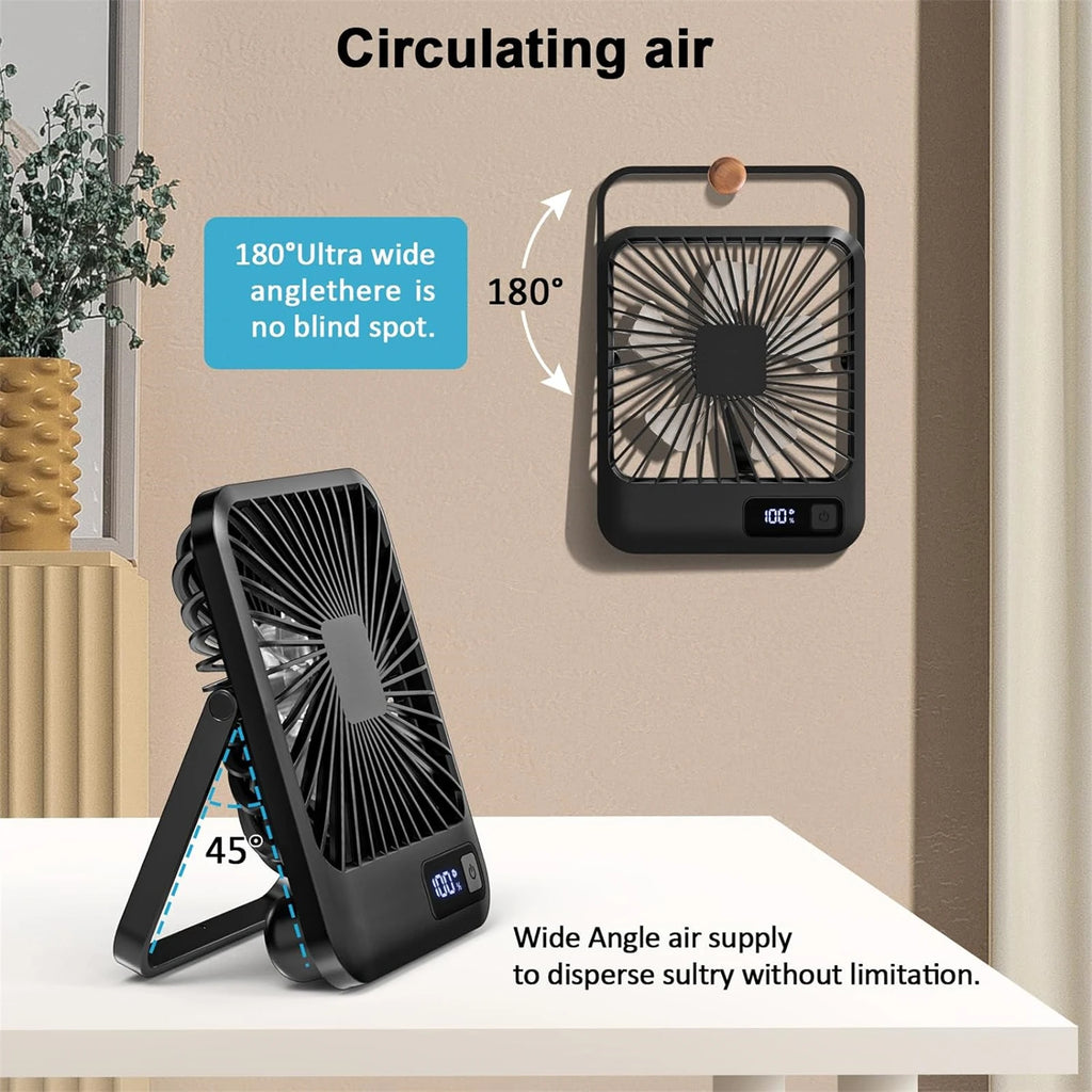 BreezeNest Rechargeable Desk Fan