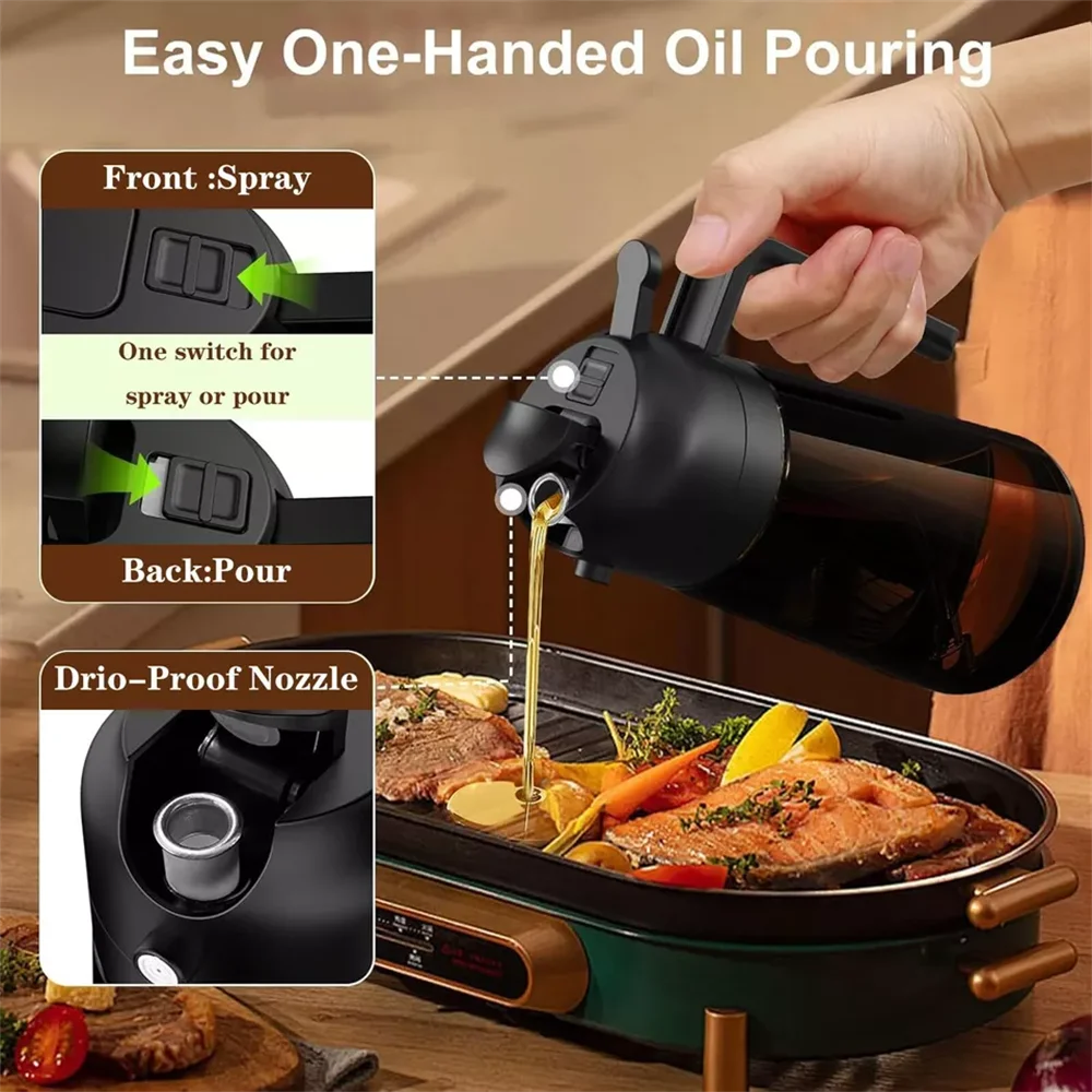 PurePour™ 2-in-1 Glass Oil Sprayer